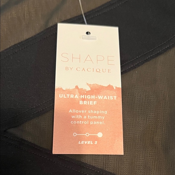 Cacique Black Ultra High-Waisted Brief Level 3 - Picture 2 of 11